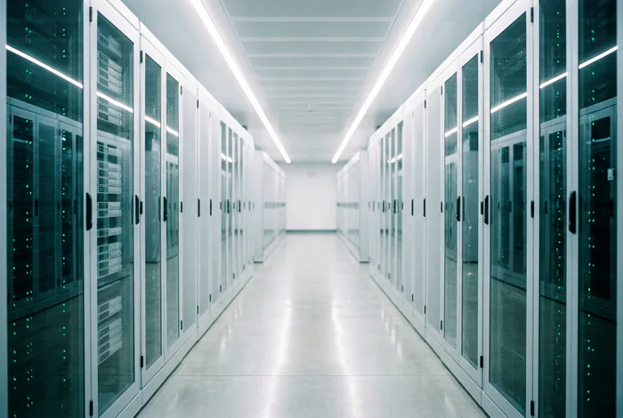 Cold aisle inside the Chișinău facility